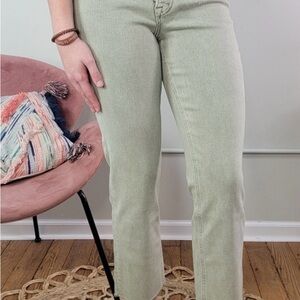 Women's Green Jeans